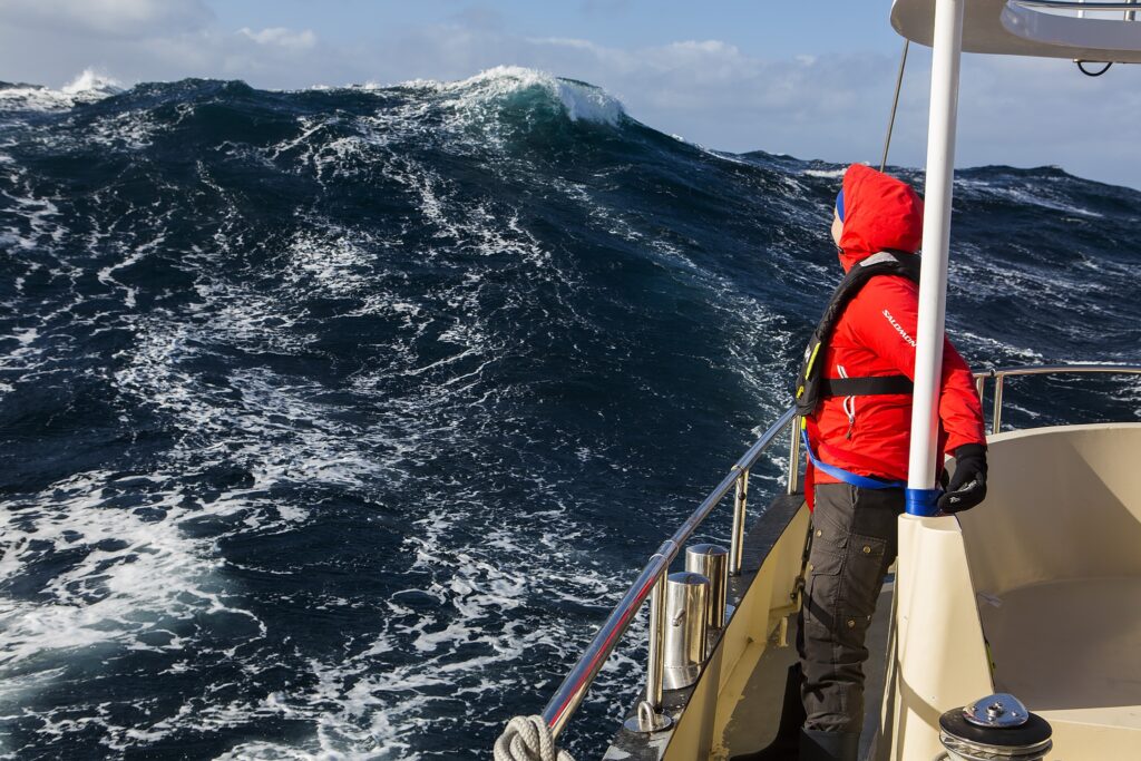 Ocean crossings can offer some movement. Photo by Mats Grimsæth.