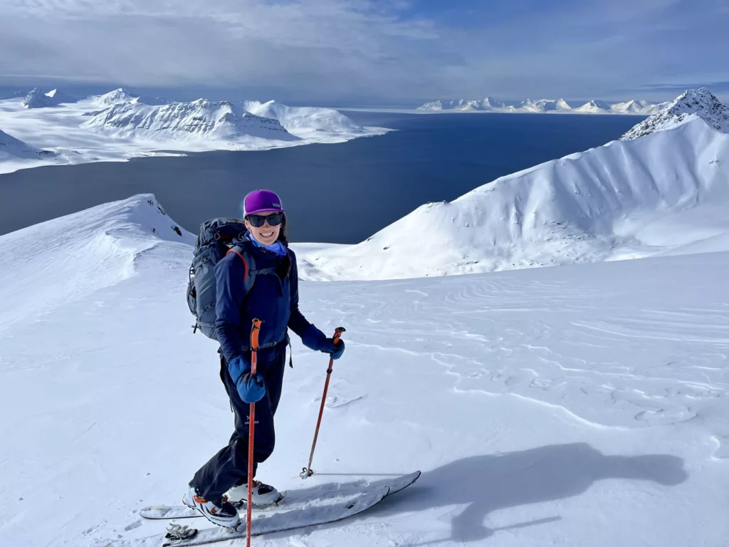 Ski and Sail Svalbard 2023 Skiing SeilNorge Foto Alison Hull 3