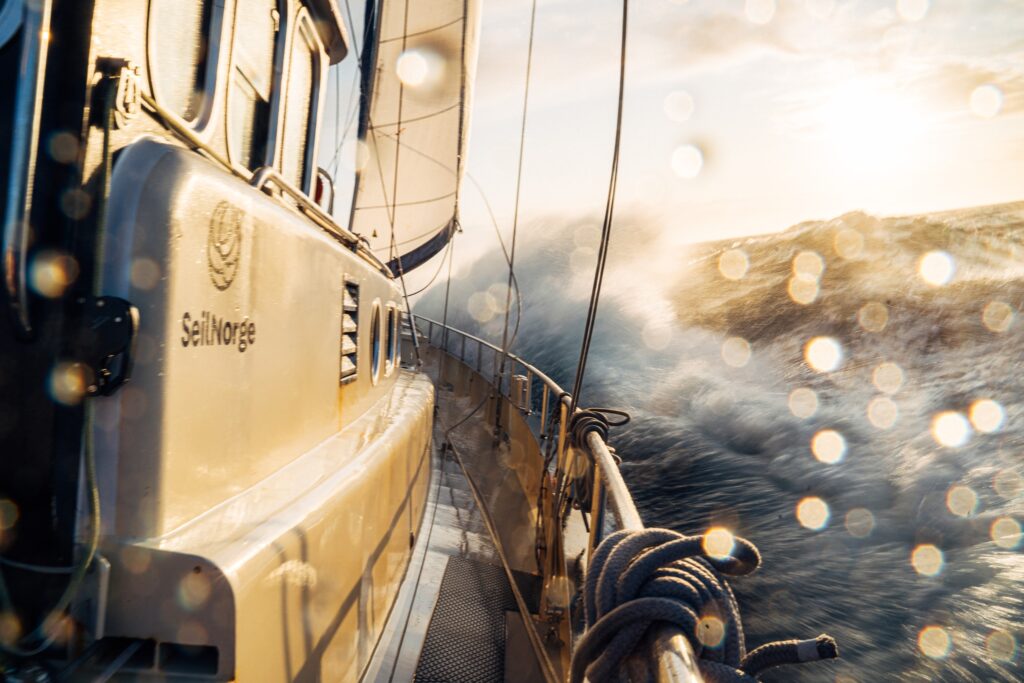 Sailing from Iceland to Greenland, photo Emile Hussell